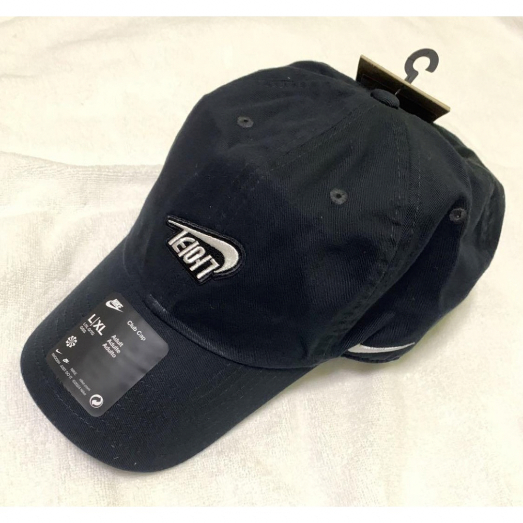 NIKE(ナイキ)のナイキ韓国限定カスタムキャップ L 〜XL逆さハングル ブラック メンズの帽子(キャップ)の商品写真