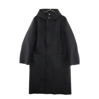 RAINMAKER レインメーカー HOODE DMELTON COAT フード付き オーバーサイズ ロングコート RM192-029 ブラック(フライトジャケット)