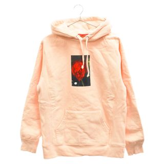 シュプリーム(Supreme)のSUPREME シュプリーム 16AW×荒木経惟 Rose Hooded Sweatshirts×アラキヨシノブ ローズフォトプリント プルオーバーパーカー ピンク(パーカー)