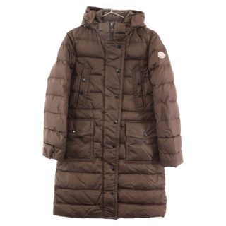 モンクレール(MONCLER)のMONCLER モンクレール MERIN フード付き ダウンコート ジャケット ブラウン レディース 020934931296 54155(ダウンジャケット)