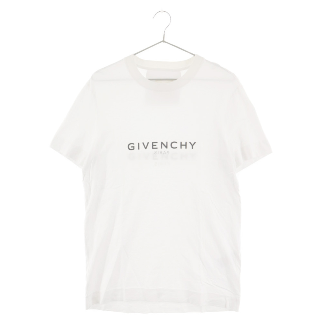 44センチ袖丈GIVENCHY ジバンシィ 22SS ロゴプリント 半袖Tシャツ カットソー ホワイト BM71653Y6B