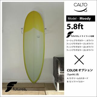 アメリカ直輸入新品 Calto Surf カスタムメイドサーフボード5.8ft(サーフィン)