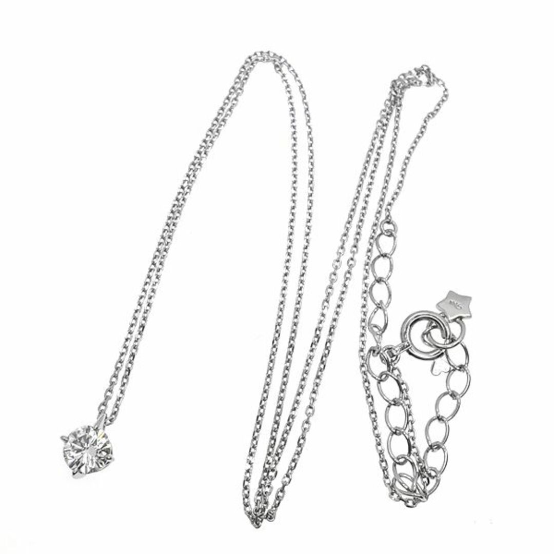 STAR JEWELRY(スタージュエリー)のスタージュエリー ダイヤ ネックレス クロッシングスター 定価20万 レディースのアクセサリー(ネックレス)の商品写真