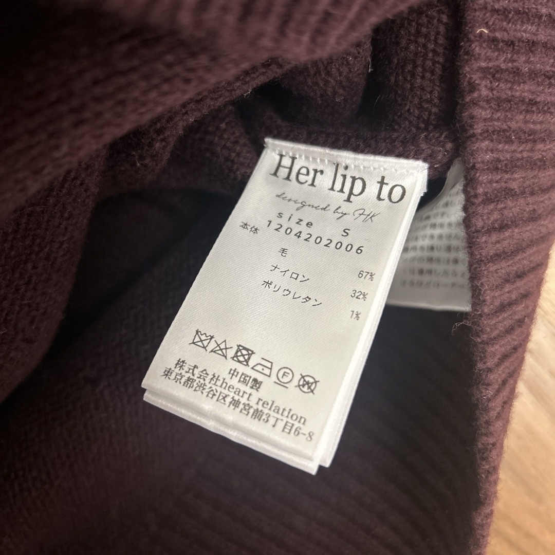 Her lip to(ハーリップトゥ)のherlipto Romantic Pearl Knit Pullover レディースのトップス(ニット/セーター)の商品写真