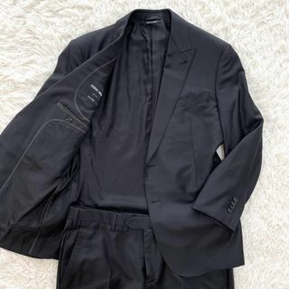 ジョルジオアルマーニ(Giorgio Armani)の美品 XL ジョルジオ アルマーニ WALL STREET スーツ 黒タグ 52(セットアップ)