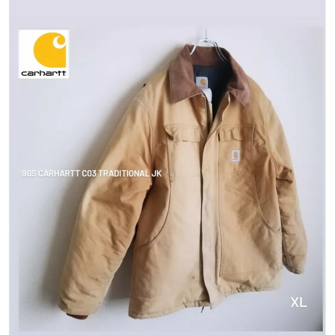 carhartt(カーハート)の90s Carhartt C03 カーハート　トラディショナルJK 　XL メンズのジャケット/アウター(カバーオール)の商品写真