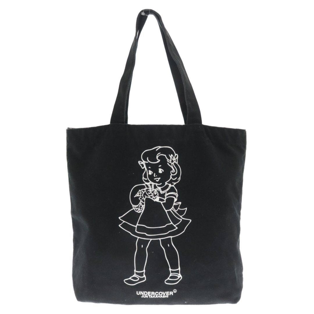 UNDERCOVER(アンダーカバー)のUNDERCOVER アンダーカバー BRAIN WASH GIRL TOTE BAG ブレイン ウォッシュ ガール トート バック ブラック メンズのバッグ(トートバッグ)の商品写真