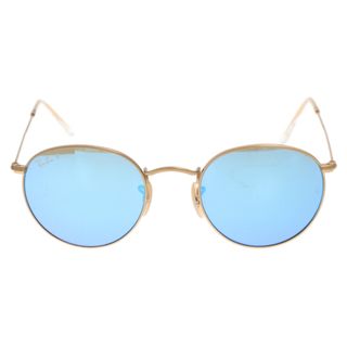 レイバン(Ray-Ban)のRay Ban レイバン ROUND METAL ラウンドメタル サングラス 眼鏡 ゴールド/ブルー RB3447(サングラス/メガネ)