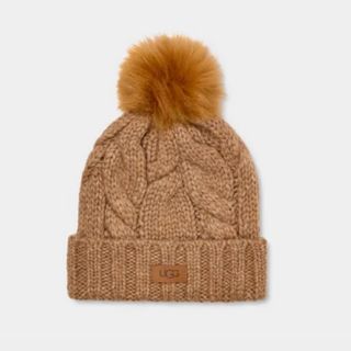 アグ(UGG)のUGG★Cable Beanie W Pom(ニット帽/ビーニー)