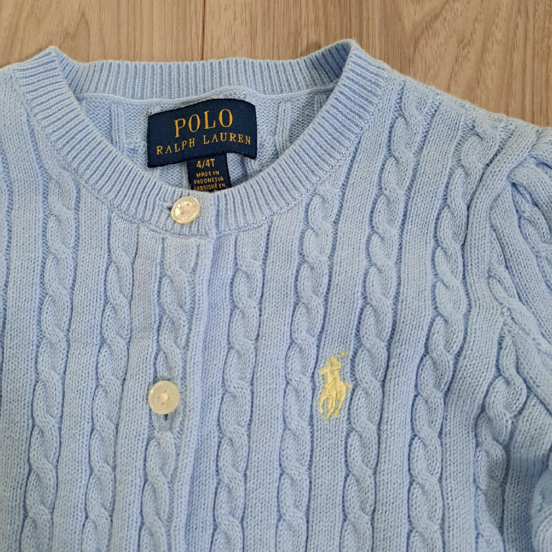 POLO RALPH LAUREN(ポロラルフローレン)のラルフローレン　カーディガン　110 　４T キッズ/ベビー/マタニティのキッズ服女の子用(90cm~)(カーディガン)の商品写真