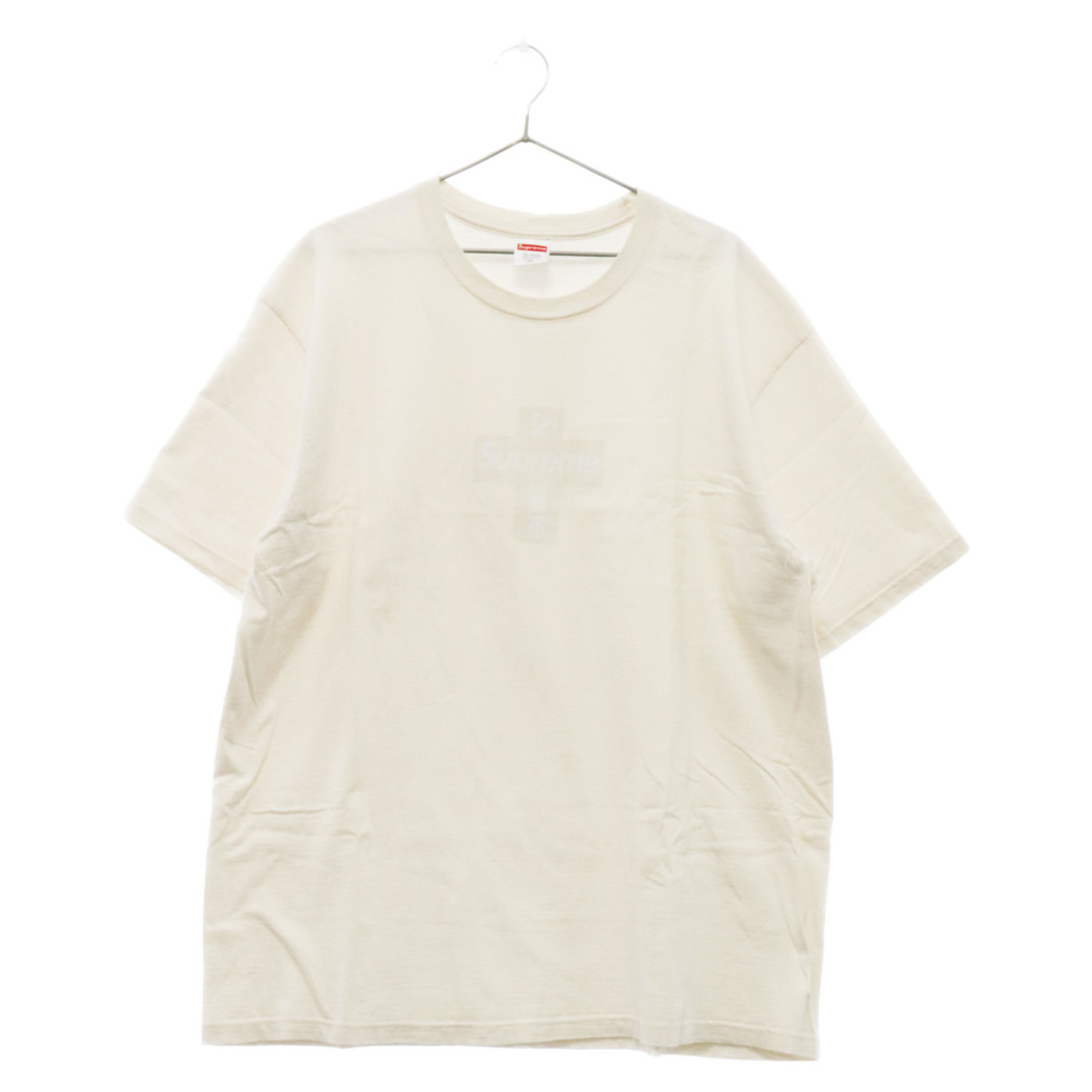 SUPREME シュプリーム 20AW Cross Box Logo Tee クロスボックスロゴTシャツ カットソー 半袖Tシャツ アイボリー