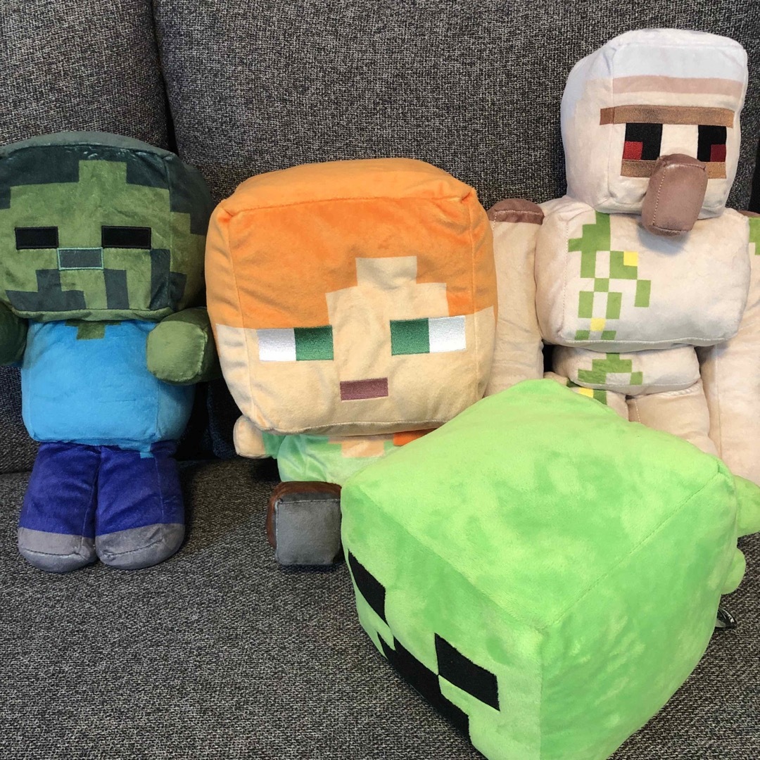 Minecraft(マインクラフト)のMINECRAFTぬいぐるみセット売り エンタメ/ホビーのおもちゃ/ぬいぐるみ(ぬいぐるみ)の商品写真