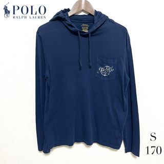 トップス【美品】ポロ ラルフローレン パーカー フーディ POLOロゴ USA 国旗