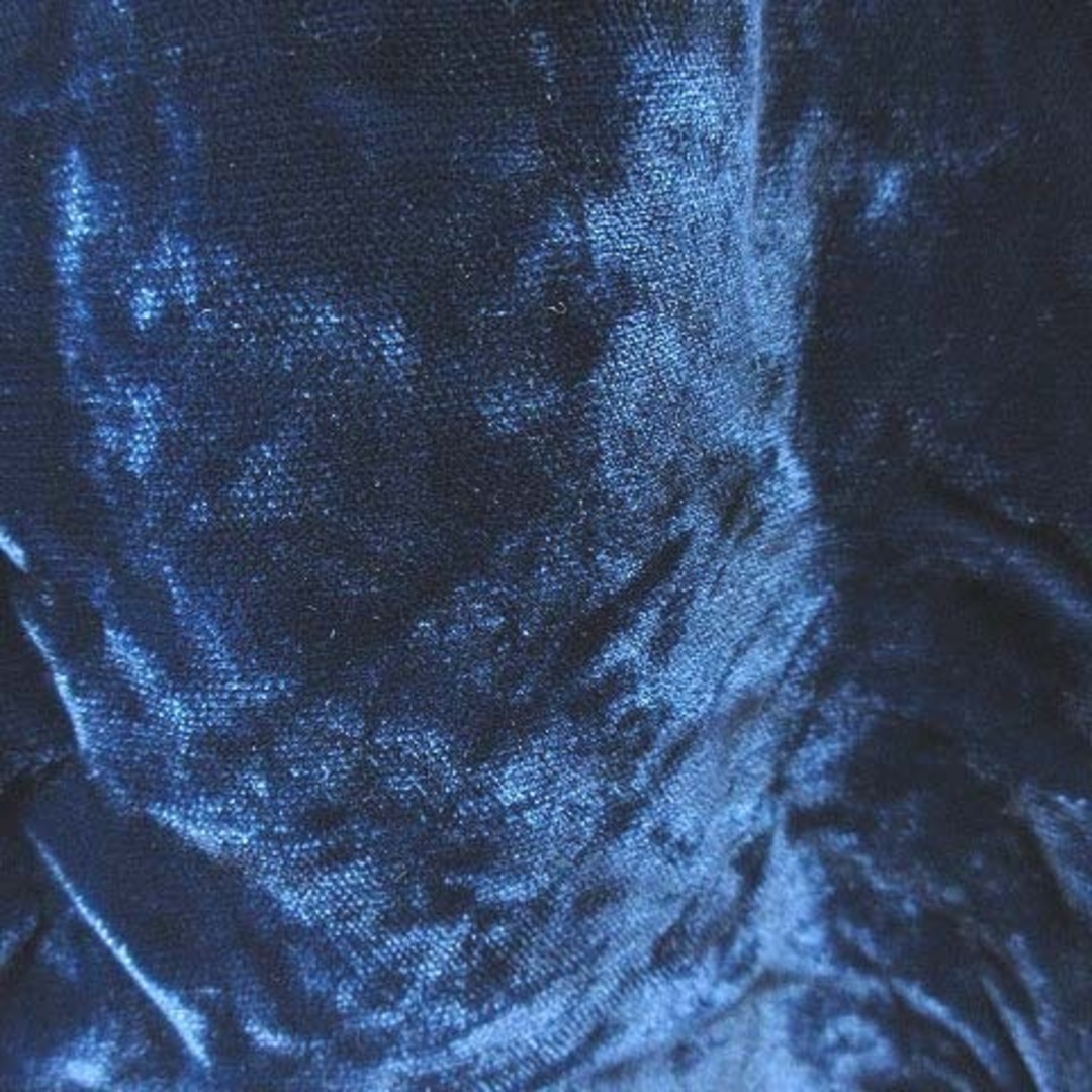 BEAMS BOY(ビームスボーイ)のビームスボーイ ワイドパンツ ベロア ロング イージパンツ 青 ブルー レディースのパンツ(その他)の商品写真