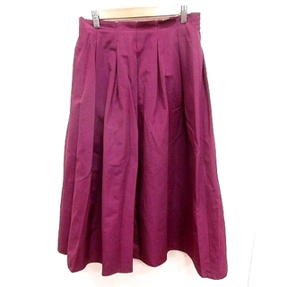 モディファイ Modify スカート フレア ロング 40 紫 パープル (ロングスカート)