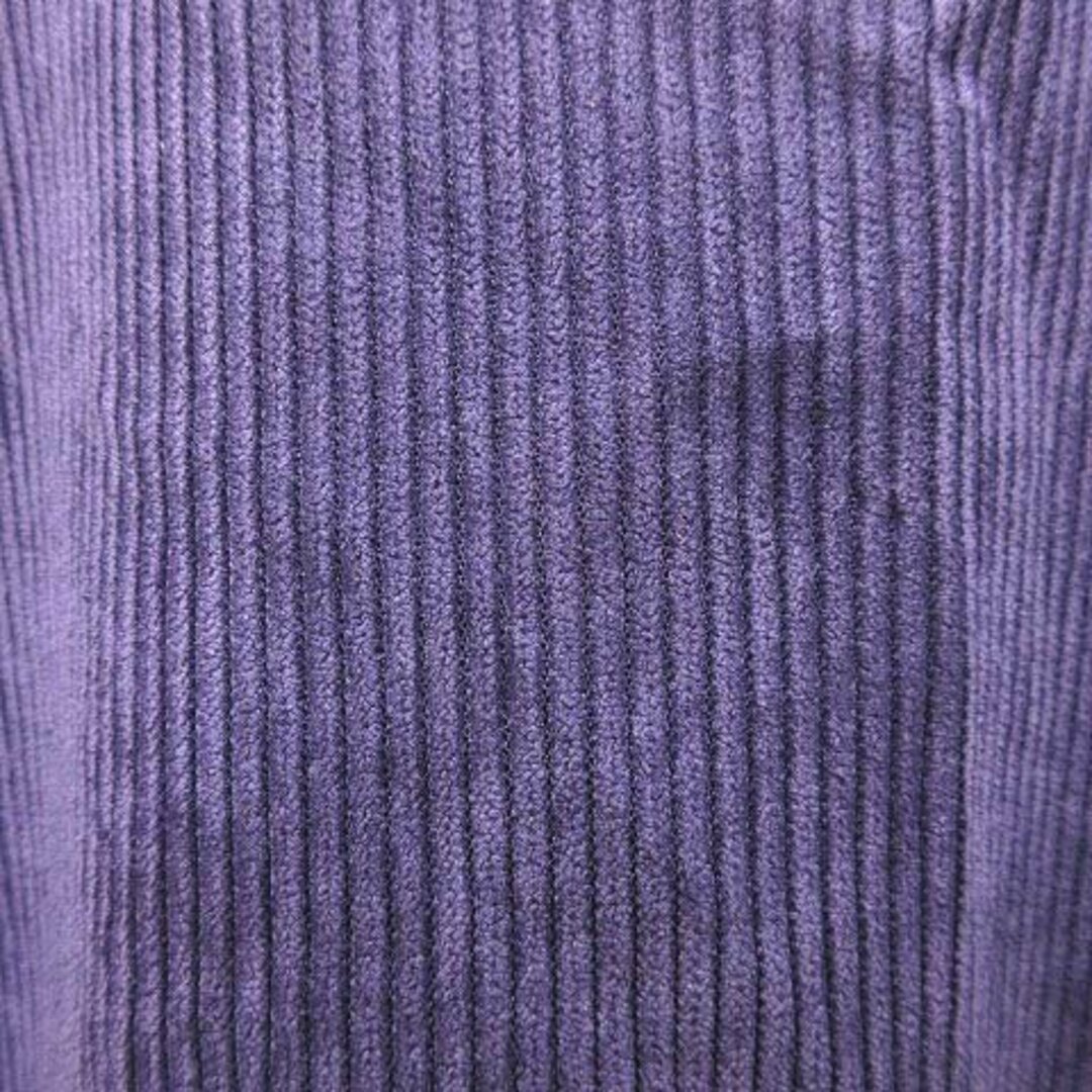 MURUA(ムルーア)のムルーア コーデュロイシャツ 長袖 ドロップショルダー F 紫 パープル レディースのトップス(シャツ/ブラウス(長袖/七分))の商品写真