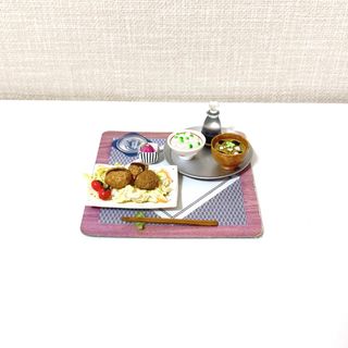 リーメント Re-ment ミニチュア 和食日和 コロッケ定食(ミニチュア)