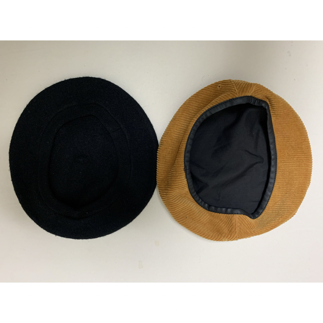 UNIQLO(ユニクロ)のユニクロ、リバーシブルベレー帽　2点セット レディースの帽子(ハンチング/ベレー帽)の商品写真