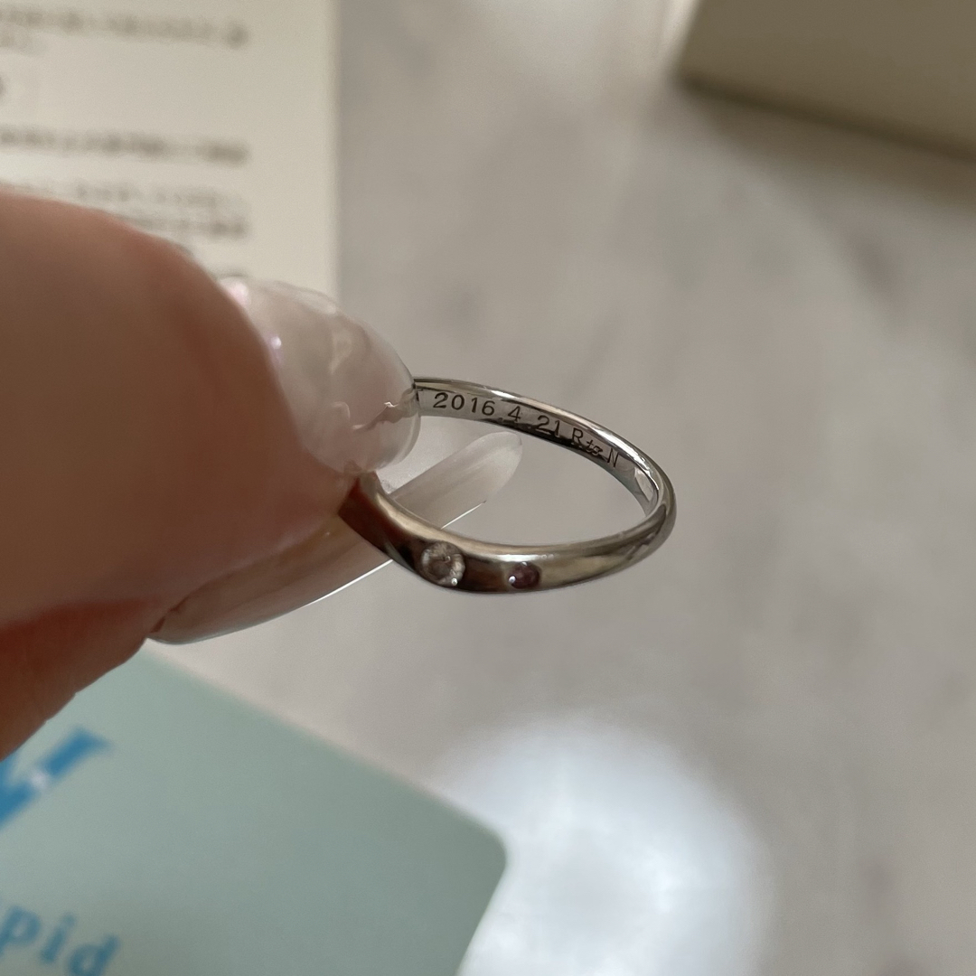 アイズストーン　結婚指輪 レディースのアクセサリー(リング(指輪))の商品写真