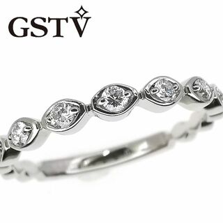 GSTV Pt950 ダイヤモンド リング 0.13ct(リング(指輪))