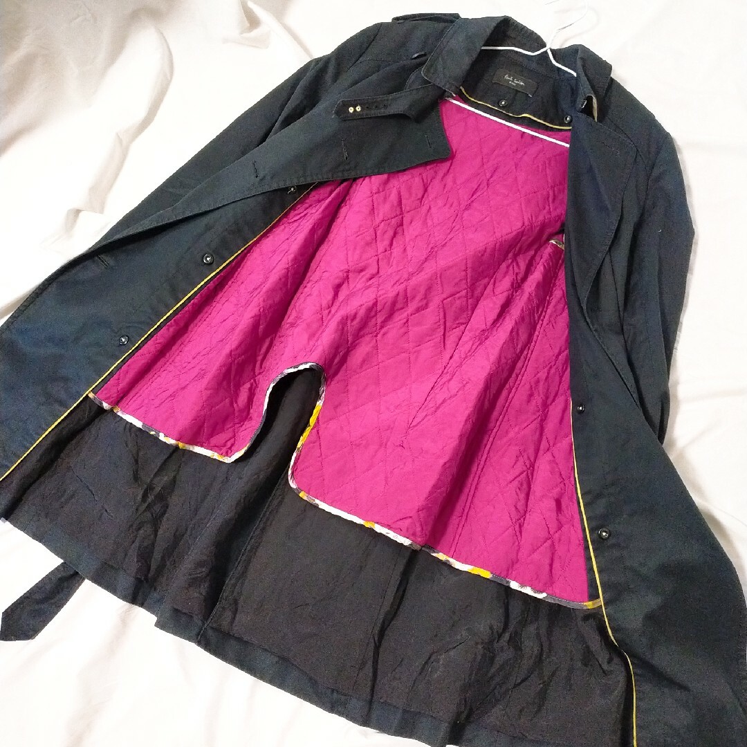 Paul Smith(ポールスミス)のポールスミス トレンチコート 40 ブラック ライナー ベルト付 レディースのジャケット/アウター(トレンチコート)の商品写真