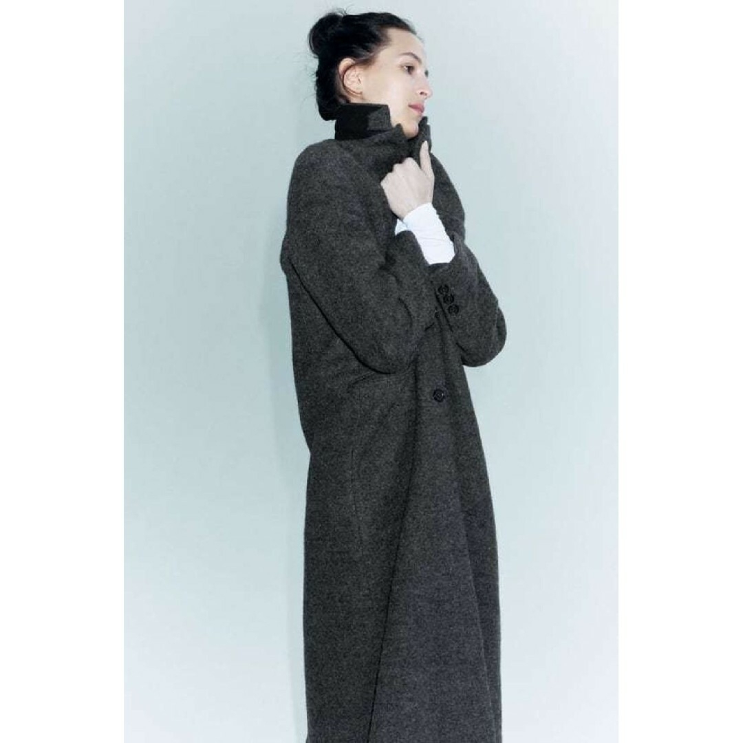 ZARA - ZARA ZW COLLECTION 100%ウールコート M-Lサイズの通販 ZARA - ZARA ZW COLLECTION 100%ウールコート M-Lサイズの通販
