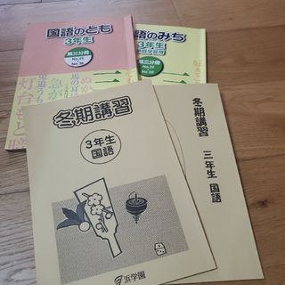 浜学園　三年生　国語のとも　みち　冬期講習　国語(語学/参考書)