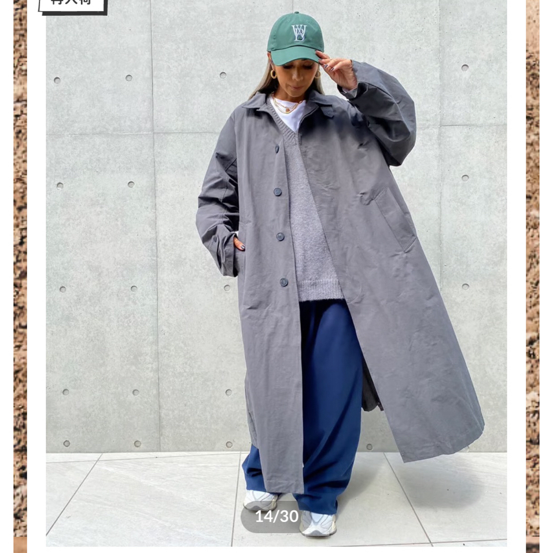完売　sudo スタンドカラーソフトコート レディースのジャケット/アウター(トレンチコート)の商品写真