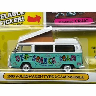 フォルクスワーゲン(Volkswagen)のグリーンライト 1/64 1968 VW タイプ2 T2 キャンプモービル(ミニカー)