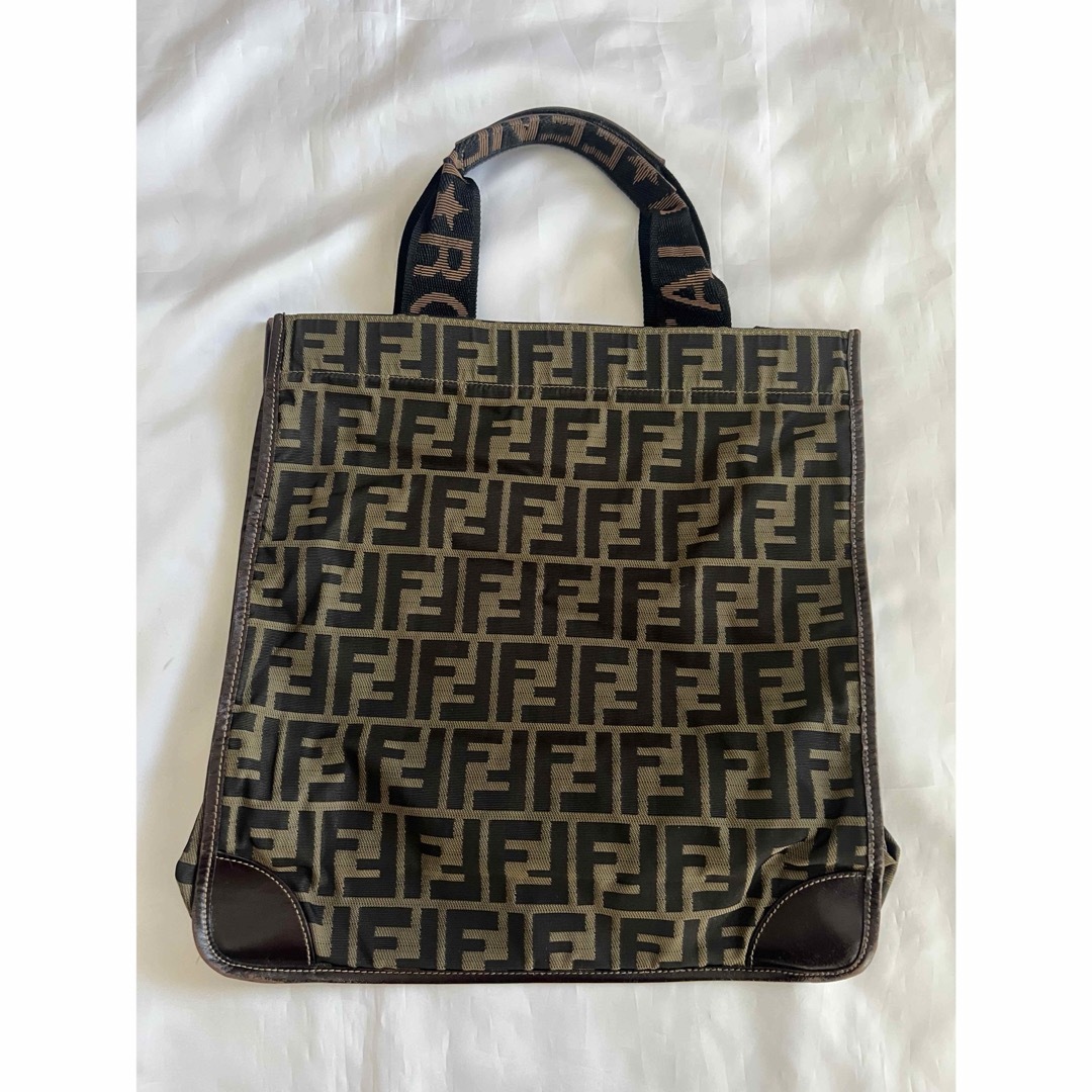 FENDI　トートバッグ　ズッカ柄W30×H32×D10cm