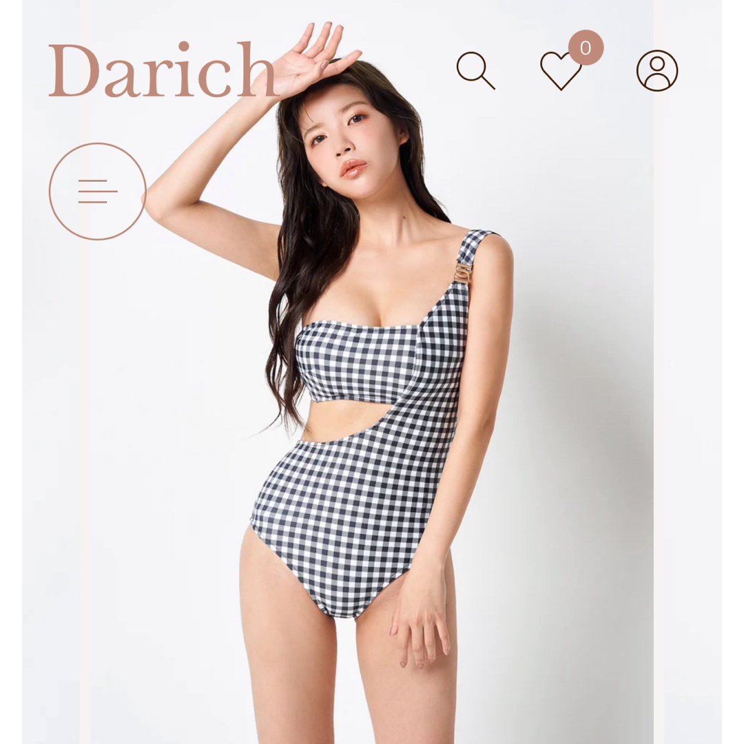 新品未使用　Darich ダーリッチ  デザインワンショルモノキニレディース