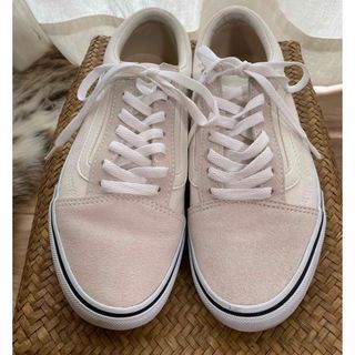 ヴァンズ(VANS)の美品 VANS ヴァンズ オールドスクール スニーカー マシュマロ アイボリー(スニーカー)