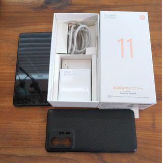 シャオミ(Xiaomi)の【中古】Xiaomi11T pro　グレー　8GB+128GB【バッテリー劣化】(スマートフォン本体)