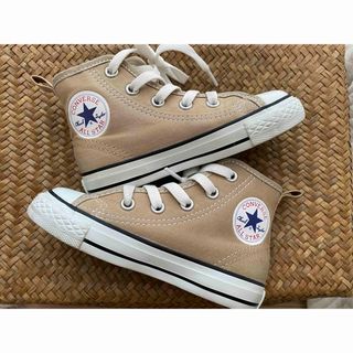 オールスター(ALL STAR（CONVERSE）)の美品 キッズ 16cm ベージュ CONVERSE オールスター コンバース (スニーカー)