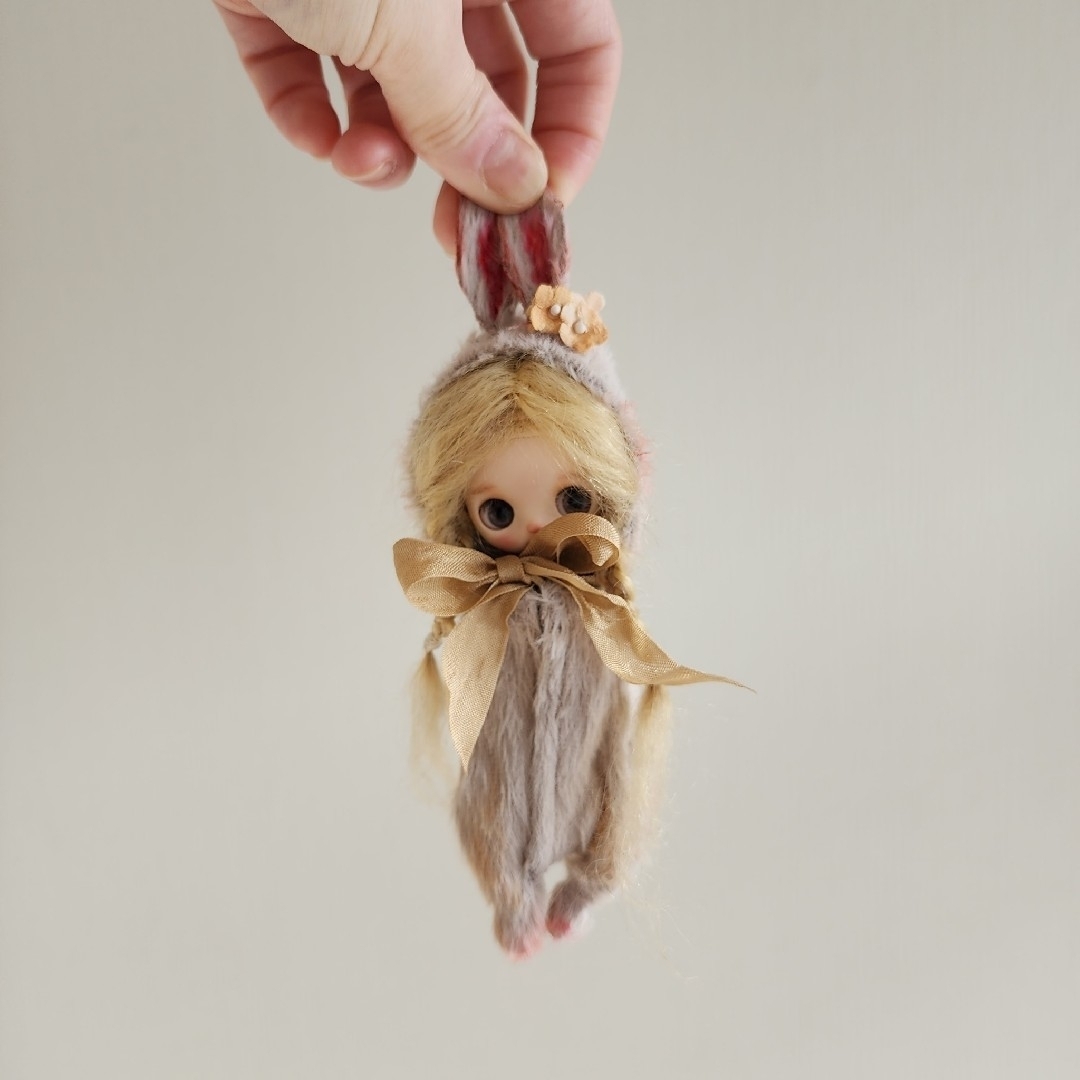 ③プチちゃんの抜け殻♡。。プチブライスsizeうさぎ着ぐるみの通販 ③プチちゃんの抜け殻♡。。プチブライスsizeうさぎ着ぐるみの通販
