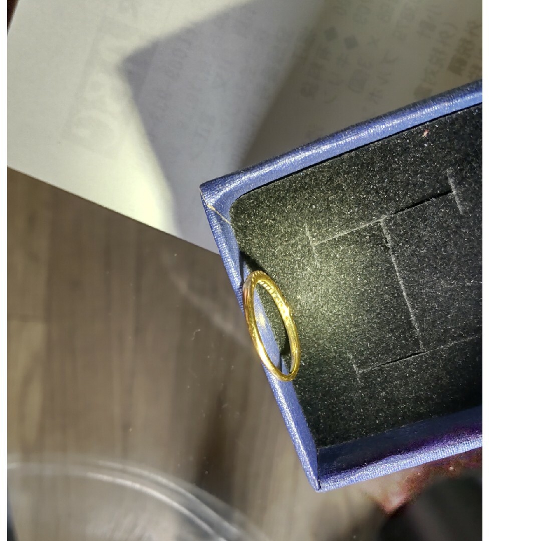 agete(アガット)のエタニティRINGK18YGピンキーリングダイヤ入り レディースのアクセサリー(リング(指輪))の商品写真