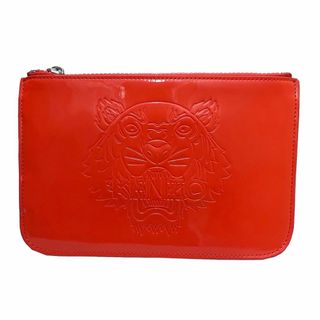 KENZO クラッチバッグ　A4サイズ収納可　本革カラーブラック