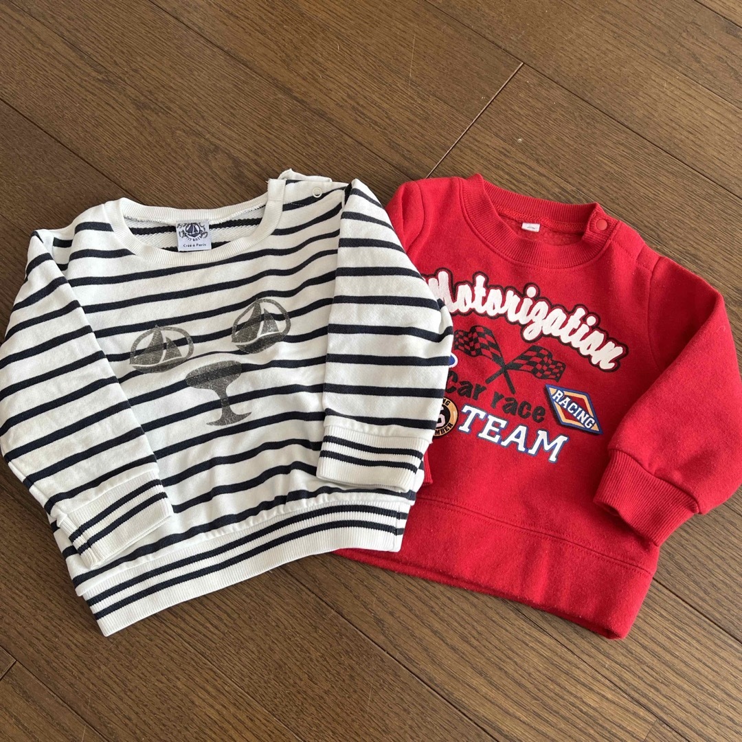 PETIT BATEAU(プチバトー)の70〜75 ベビー　トレーナー キッズ/ベビー/マタニティのベビー服(~85cm)(トレーナー)の商品写真