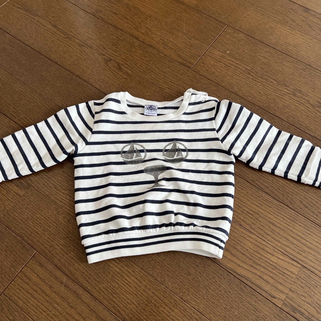 PETIT BATEAU(プチバトー)の70〜75 ベビー　トレーナー キッズ/ベビー/マタニティのベビー服(~85cm)(トレーナー)の商品写真