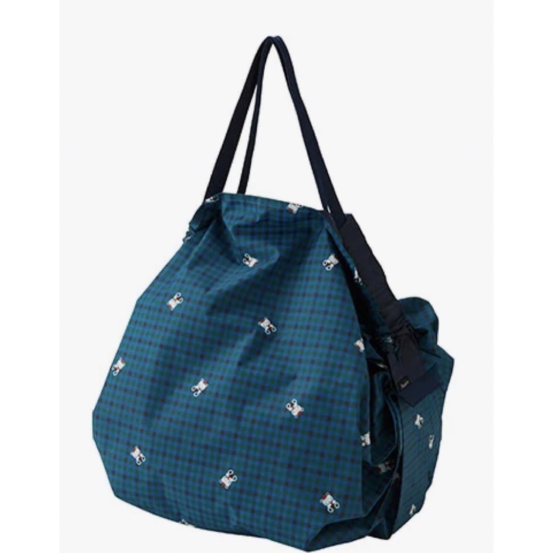 familiar(ファミリア)のMサイズ　ファミリア　シュパット　エコバッグ　チェック　緑　青　 レディースのバッグ(エコバッグ)の商品写真