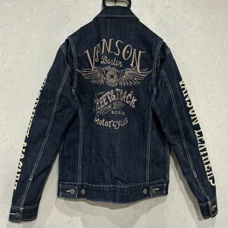 バンソン(VANSON)の＊バンソン VANSON バック刺繍 袖ロゴ デニムジャケット ジージャン M(Gジャン/デニムジャケット)