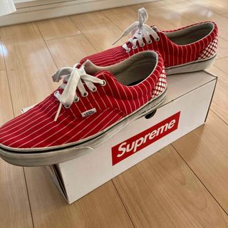 シュプリーム(Supreme)のSUPREME VANS Garçon Red 28.0 (スニーカー)