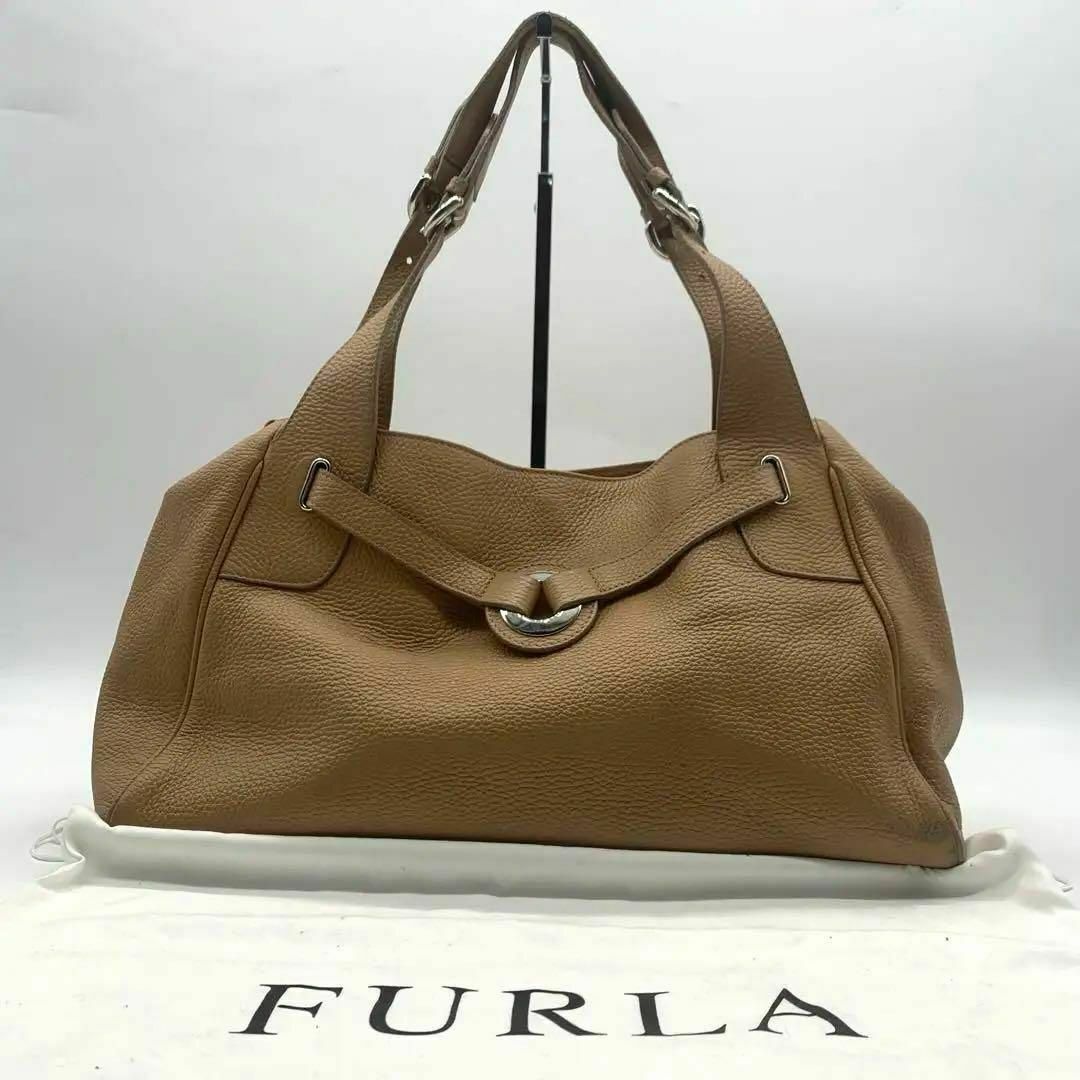 FURLA ショルダーバッグ ライトブラウン レザー フルラ レディース バッグ