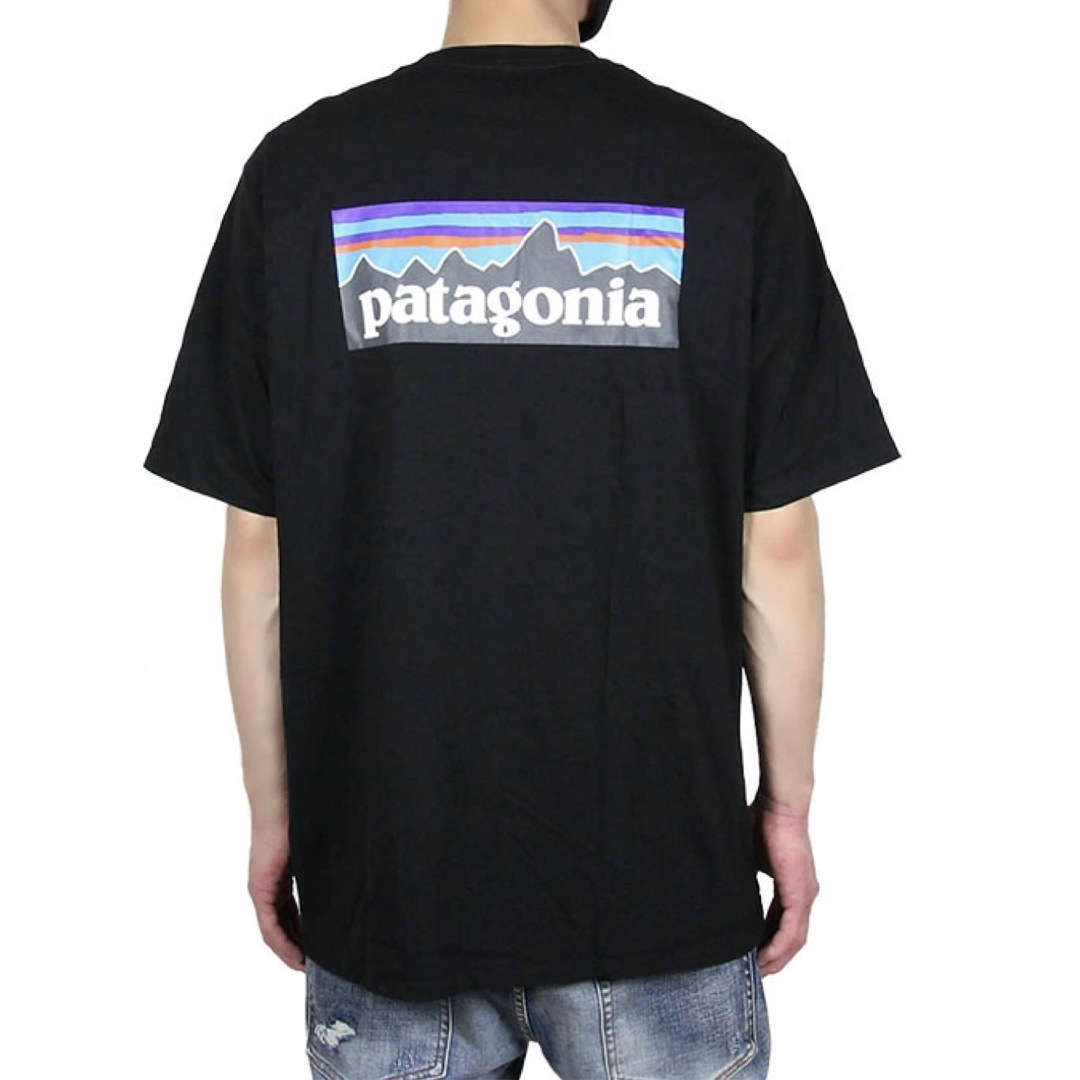 patagonia(パタゴニア)のpatagonia Tシャツ XXL P-6 LOGO ブラック　パタゴニア メンズのトップス(Tシャツ/カットソー(半袖/袖なし))の商品写真