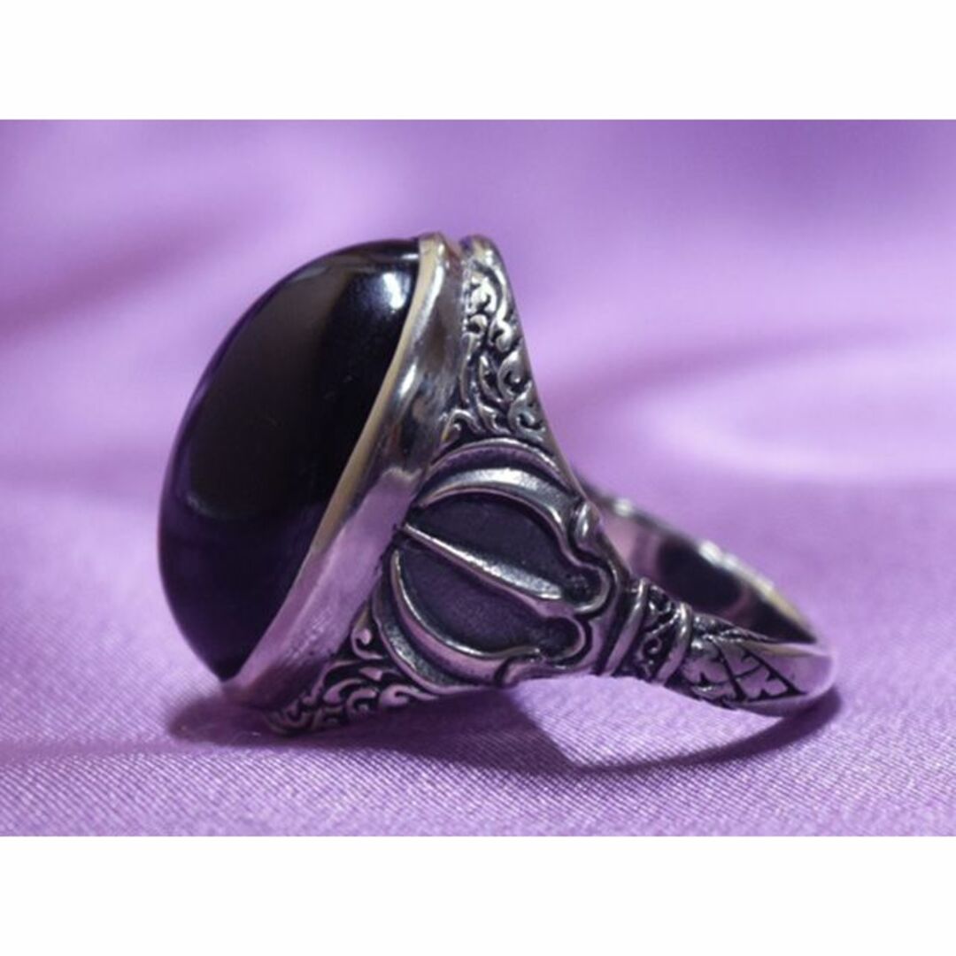 ZOCALO(ソカロ)のZOCALO DORJE STONE RING BLACK STAR 25号 メンズのアクセサリー(リング(指輪))の商品写真