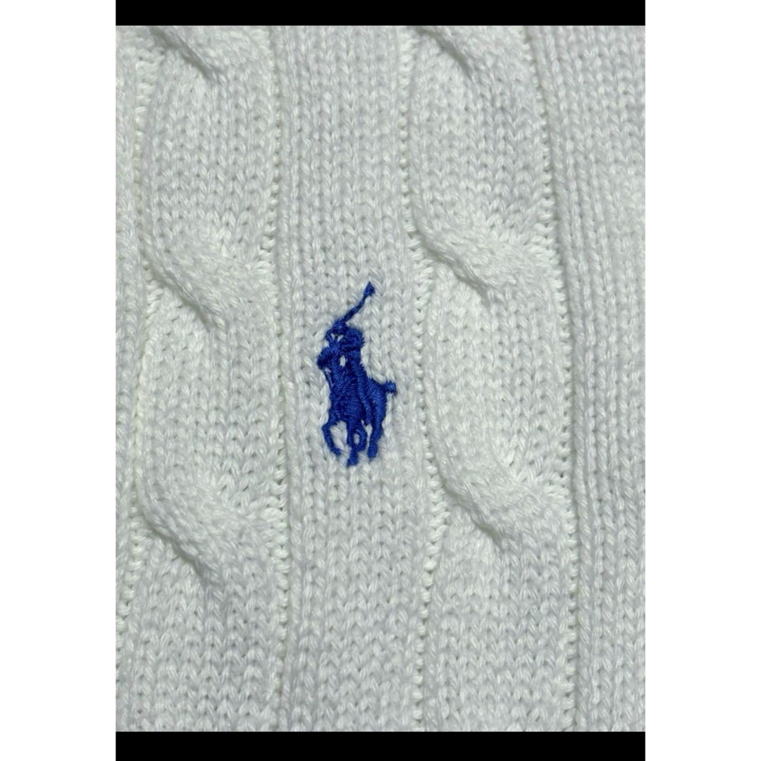 POLO RALPH LAUREN(ポロラルフローレン)の【希少 コバルトブルーポニー】 ラルフローレン Vネック ケーブル NO1763 レディースのトップス(ニット/セーター)の商品写真