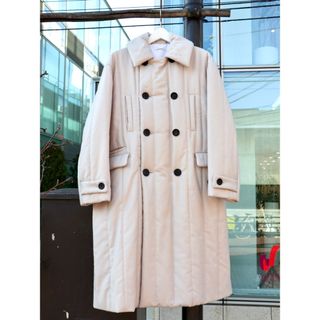 MATSUFUJI Wool Stripe Quilted Coat コート(チェスターコート)