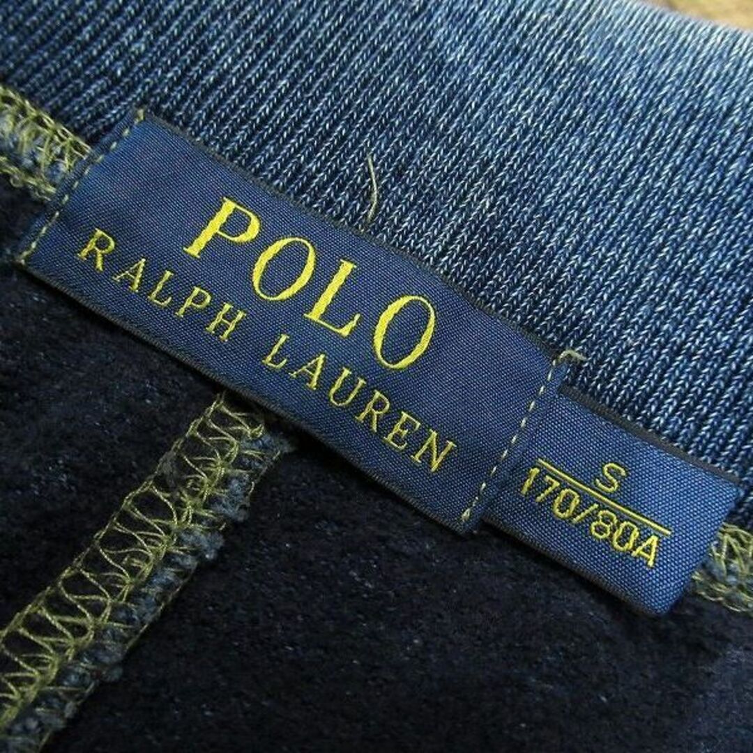 POLO RALPH LAUREN(ポロラルフローレン)のポロ ラルフローレン リメイク 加工 インディゴ染め スウェット ショーツ S メンズのパンツ(ショートパンツ)の商品写真