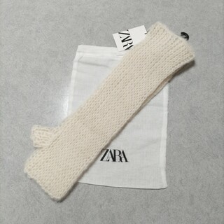 ザラ(ZARA)の新品 ZARA ザラ オープンニット アルパカブレンド ニットミトン 手袋(手袋)