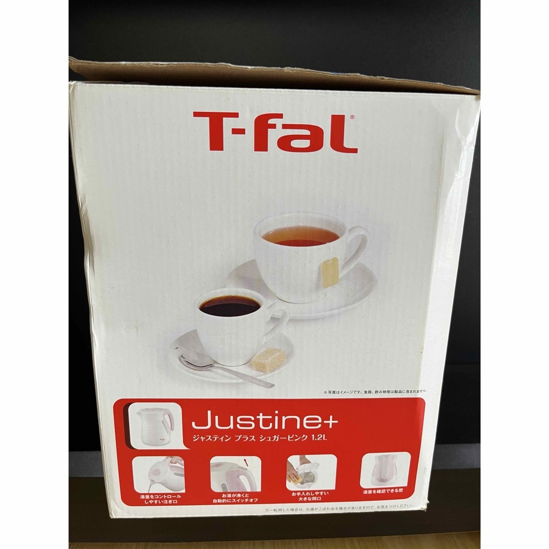 T-fal(ティファール)のティファール電気ケトル　ジャスティンプラス　シュガーピンク　1.2リットル スマホ/家電/カメラの生活家電(電気ケトル)の商品写真